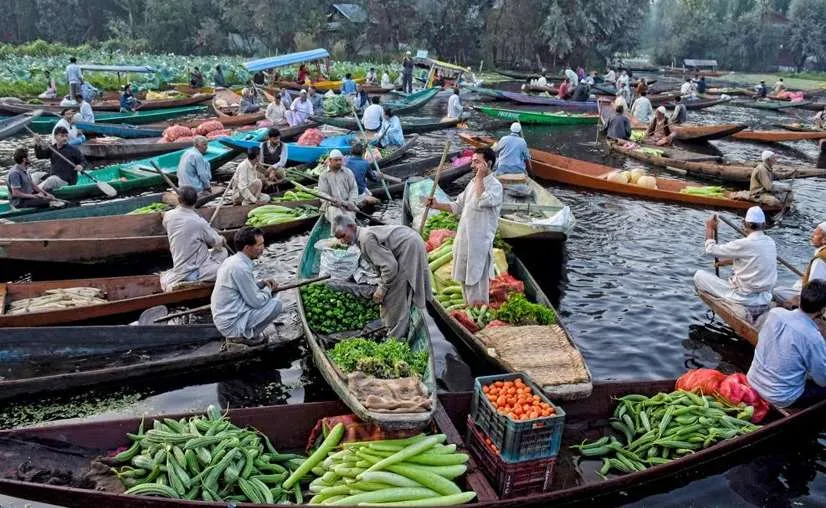 Chợ nổi Srinagar